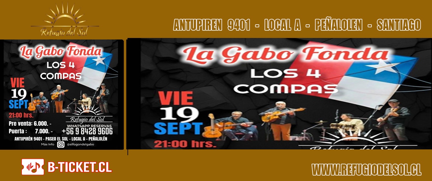 Los 4 Compas en la Gabo Fonda