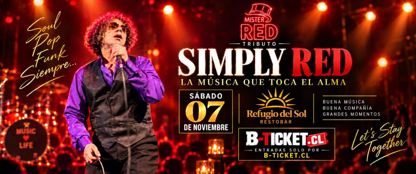 Mr Red - Simply Red en Refugio del Sol